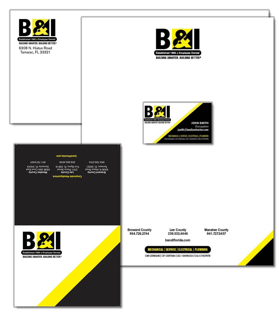 B & I Stationery Package