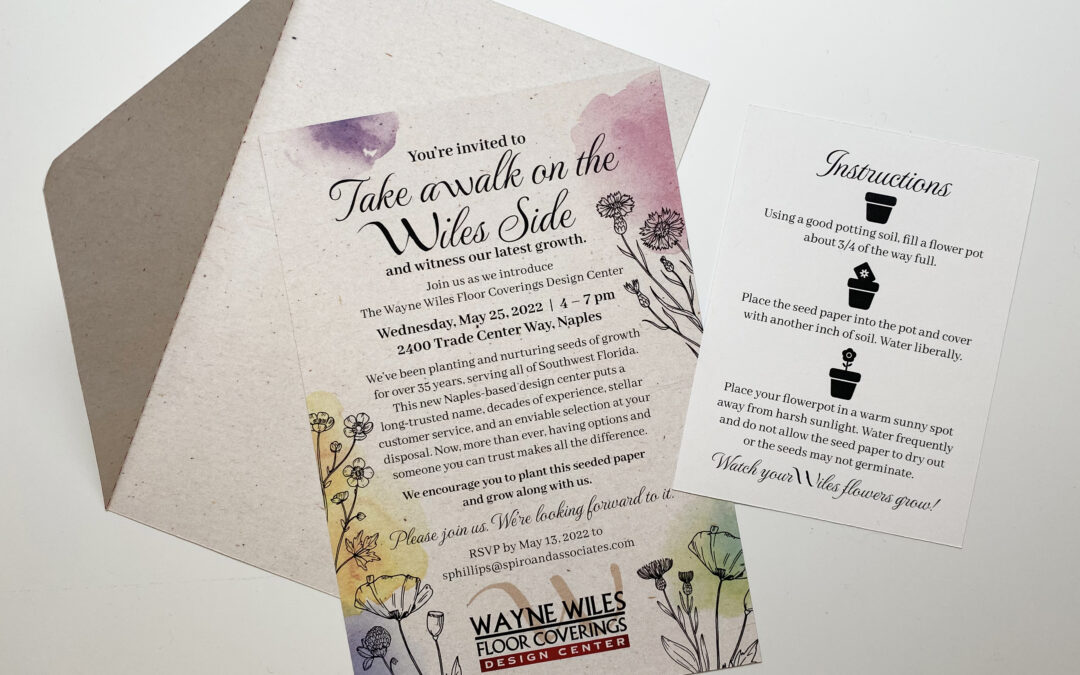 Wayne Wiles Floor Coverings – Design Center – Direct Marketing Invitation