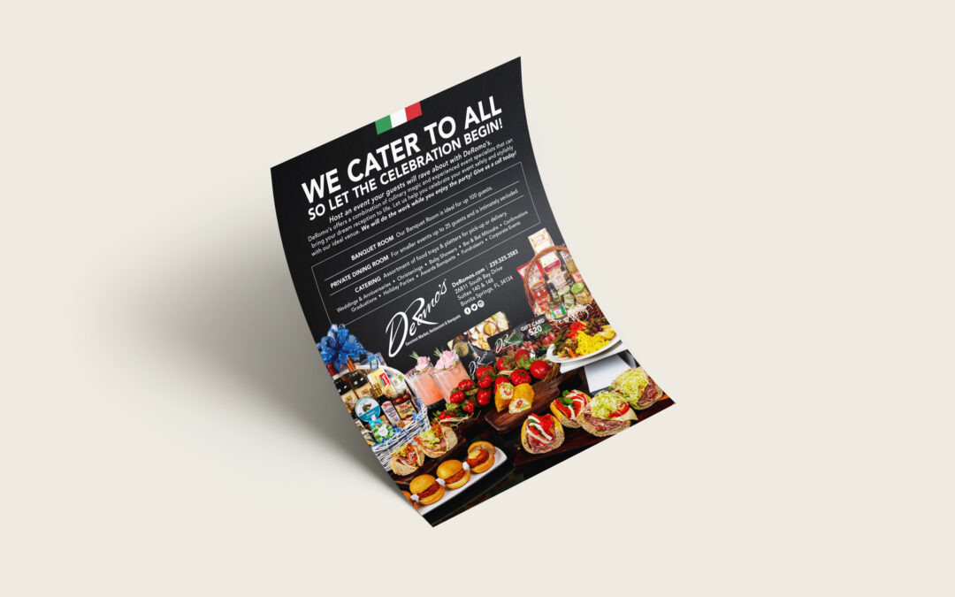 Deromo’s Gourmet Market, Restaurant & Banquet Hall – Digital Poster