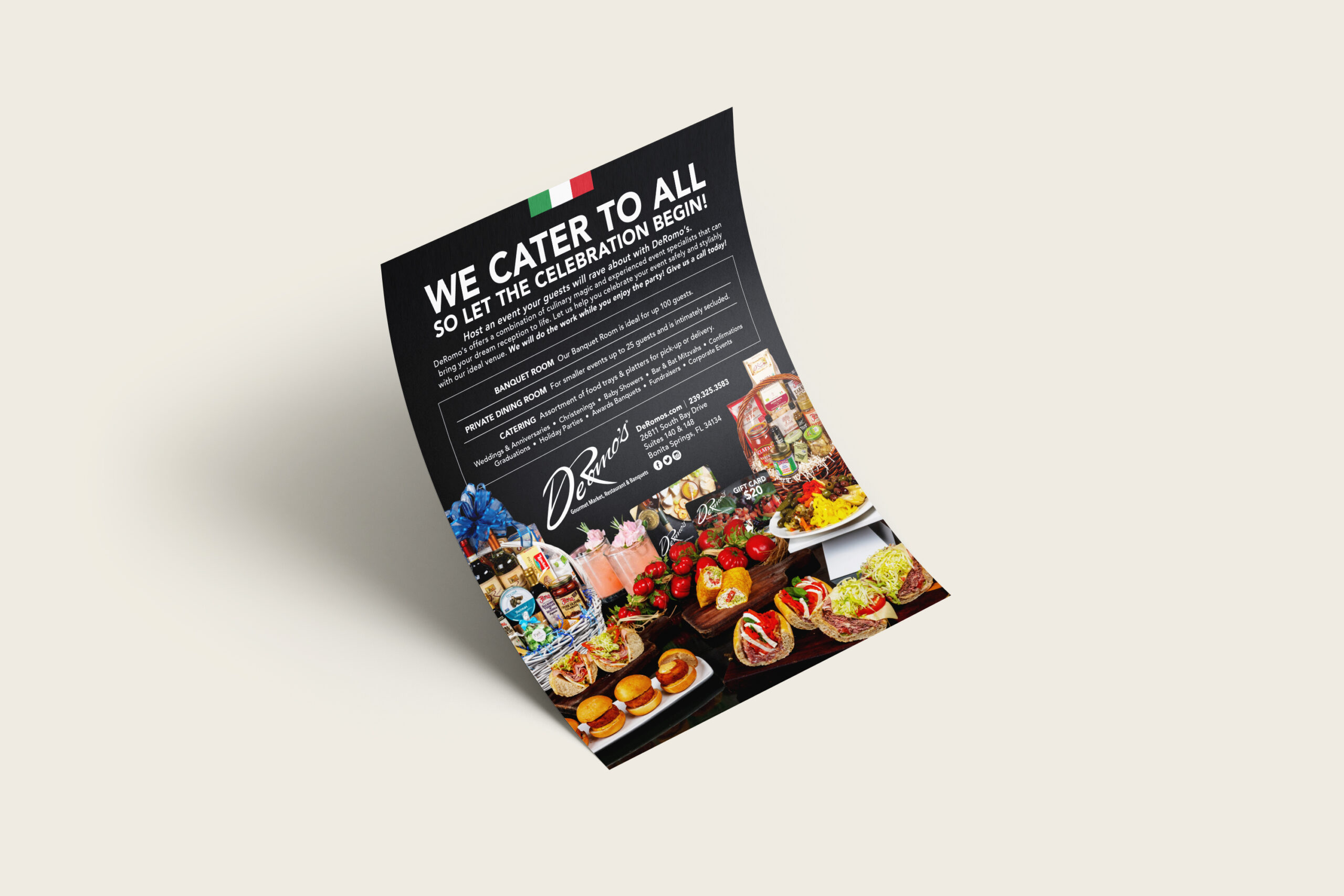 Deromo’s Gourmet Market, Restaurant & Banquet Hall – Digital Poster