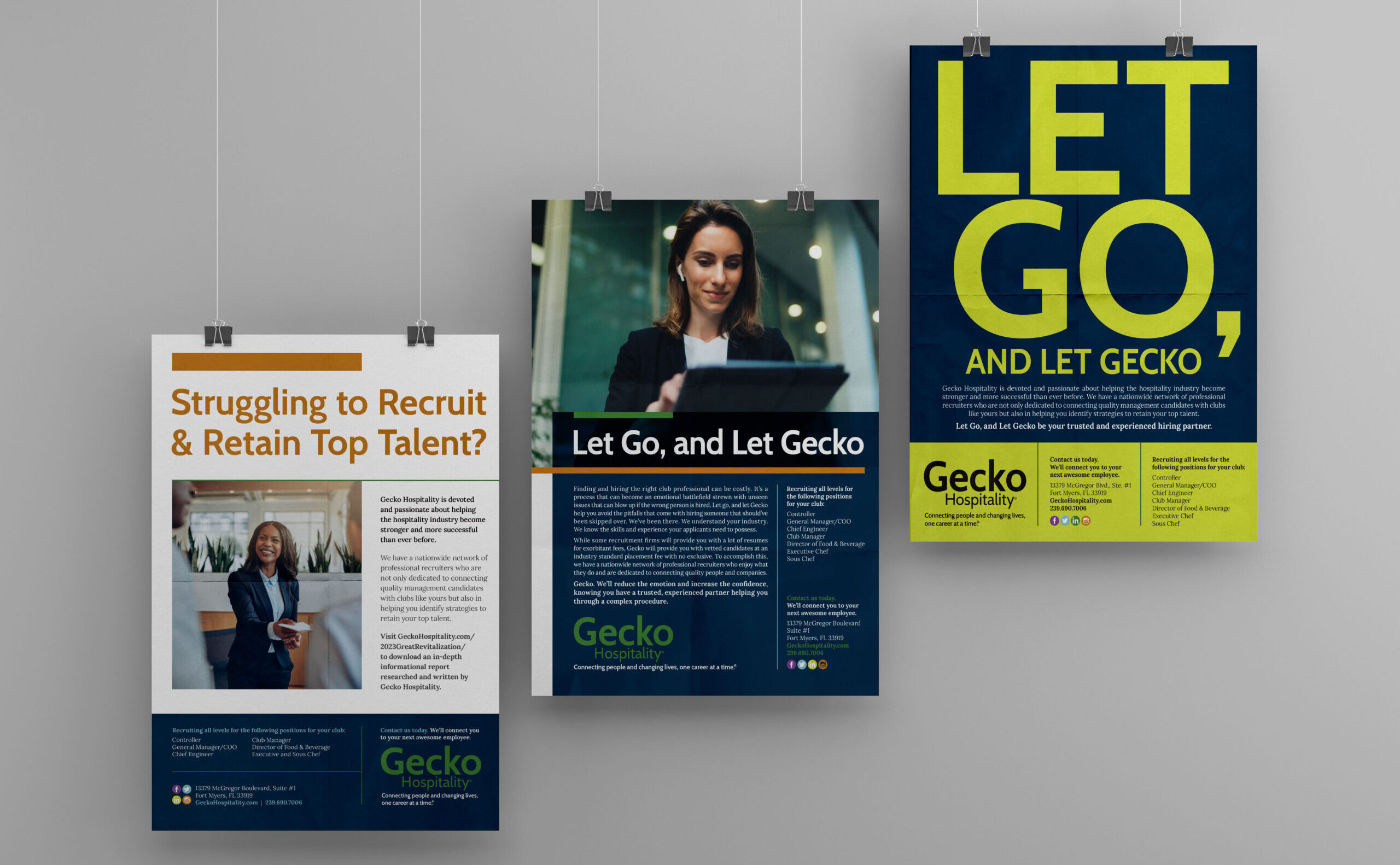 Gecko Hospitality – Print Ads