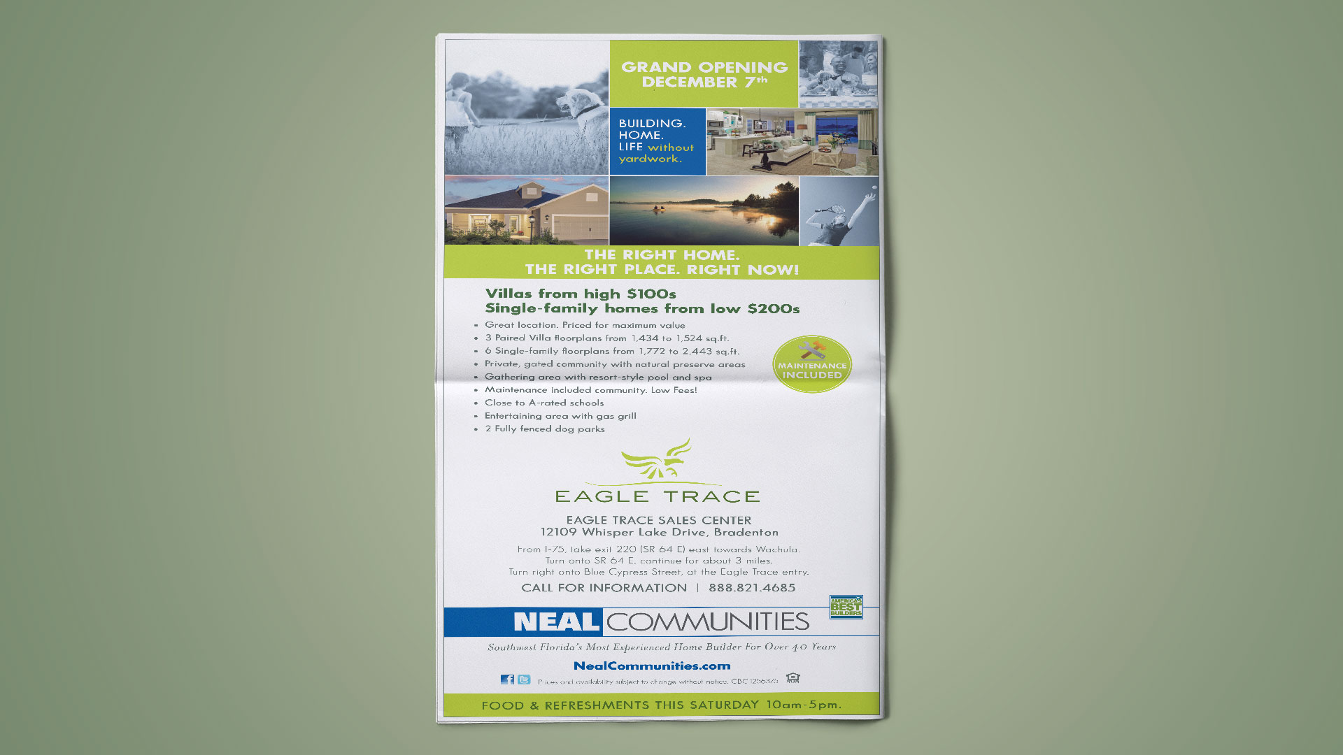 Neal Communities – Eagle Trace – Event Invitation