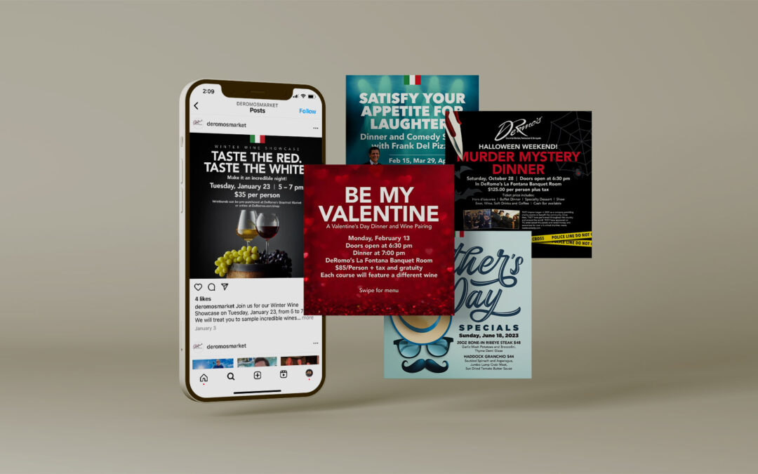 Deromo’s Gourmet Market, Restaurant & Banquet Hall – Social Media