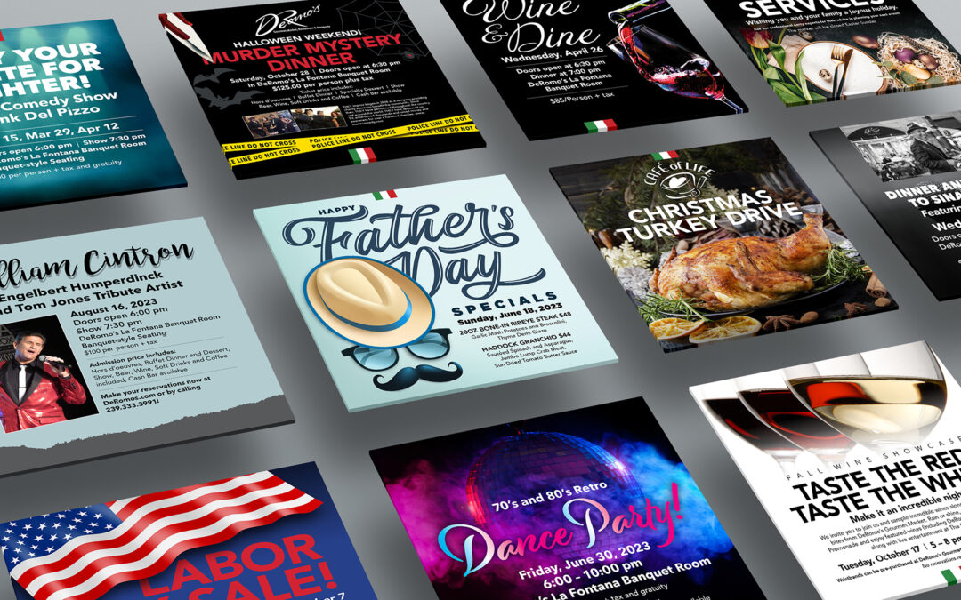 Deromo’s Gourmet Market, Restaurant & Banquet Hall – Social Media