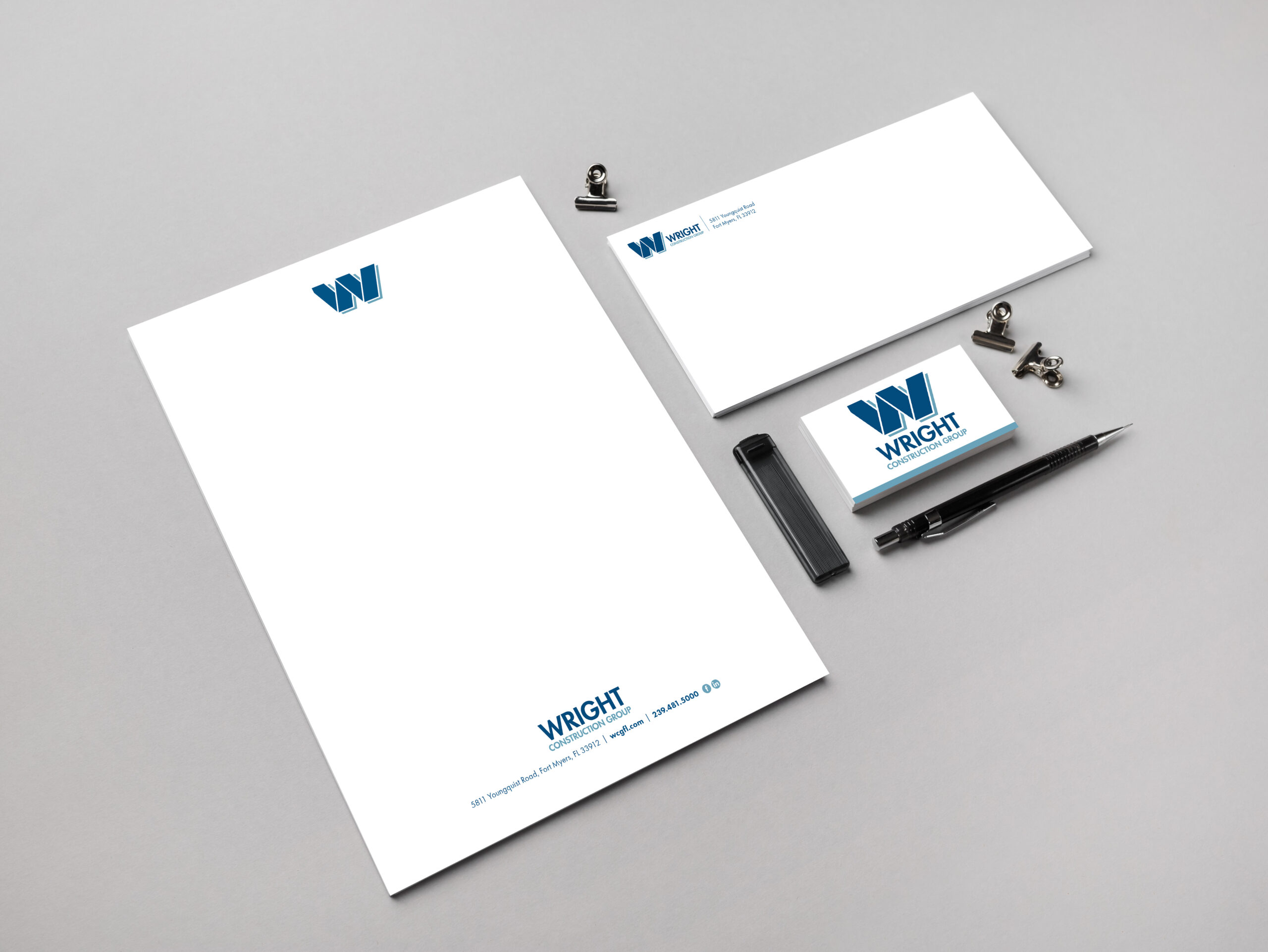 Wright Construction Group – Stationery Package