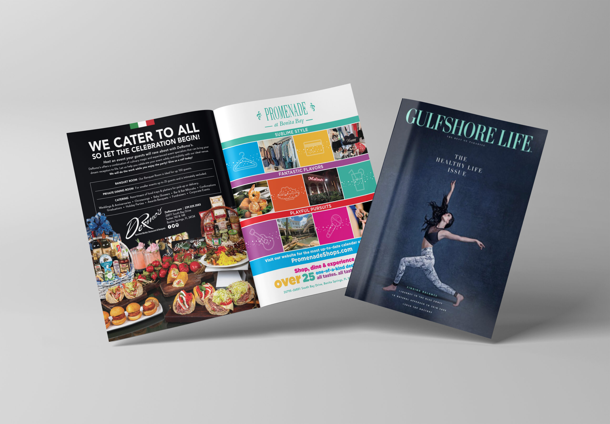 Deromo’s Gourmet Market, Restaurant & Banquet Hall – Print Ads