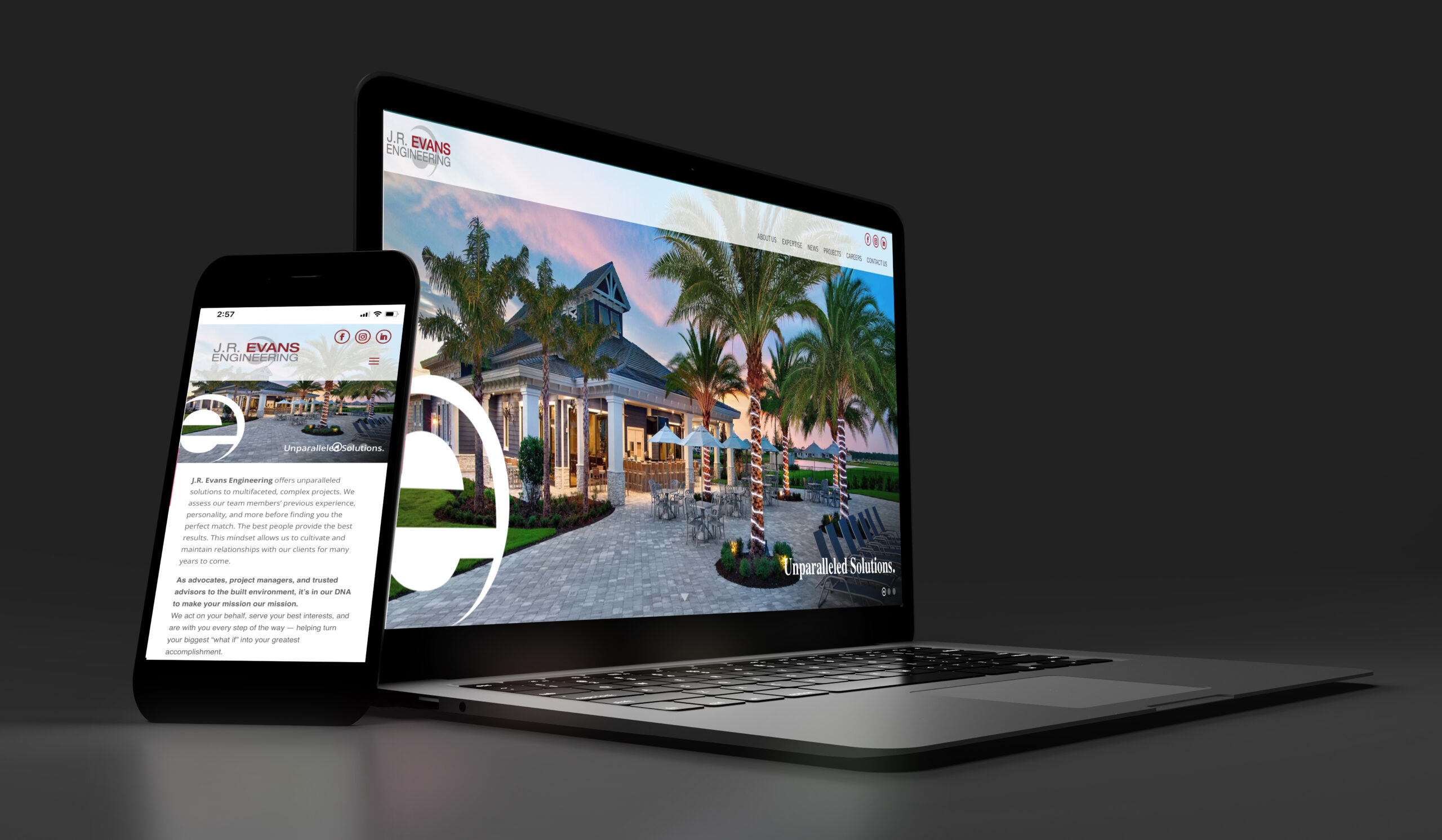 J.R. Evans – Engineering – Website Presence