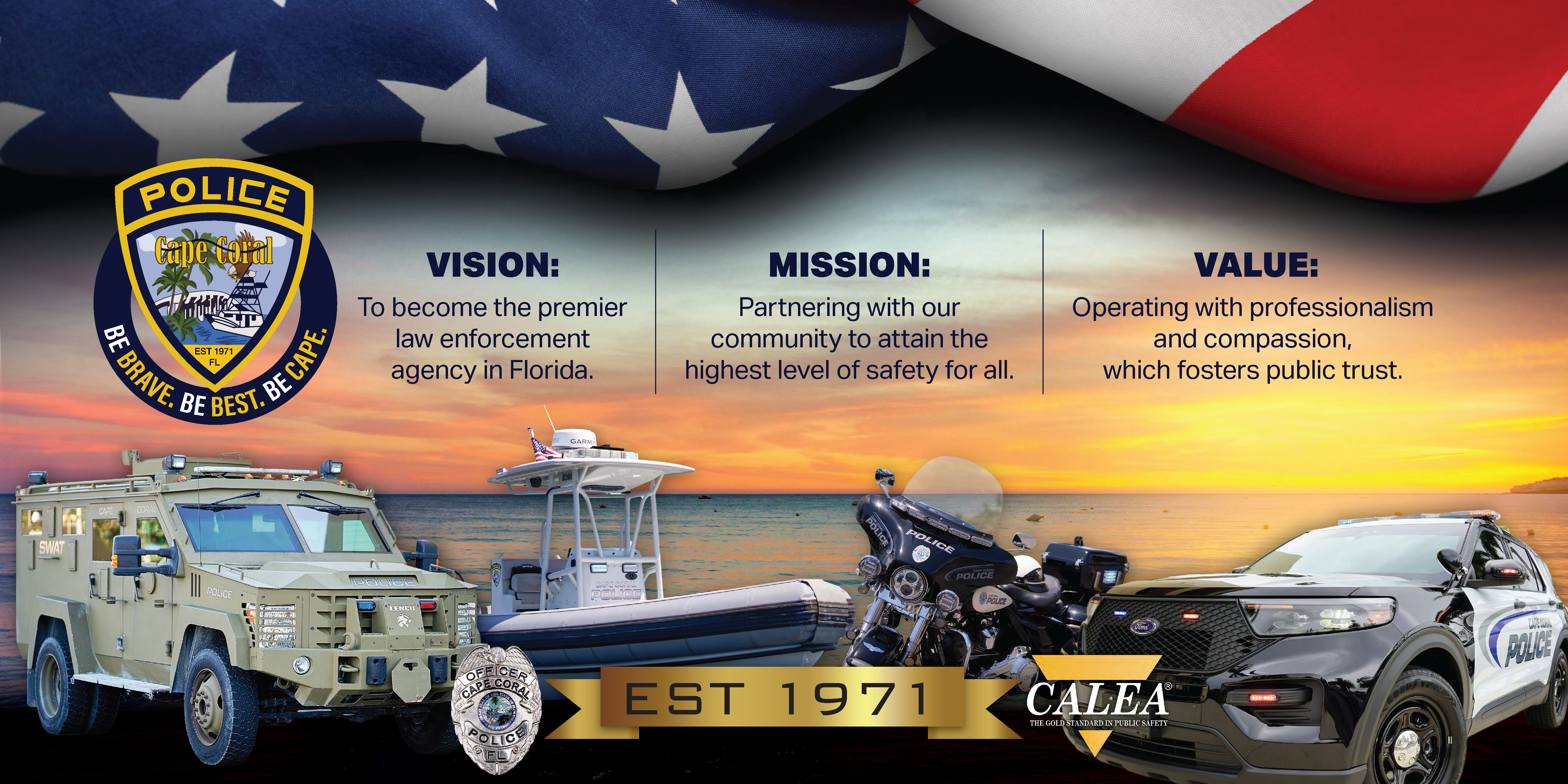 Cape Coral Police Department – Lobby Signage