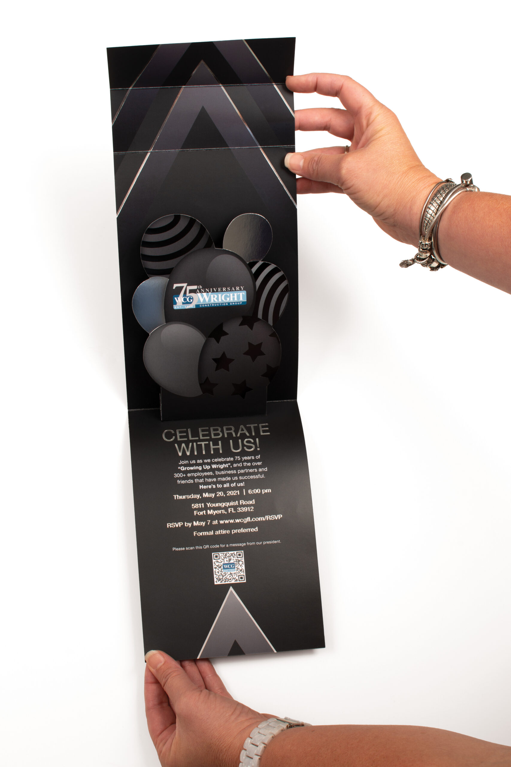 Wright Construction Group – 75th Anniversary Invitation