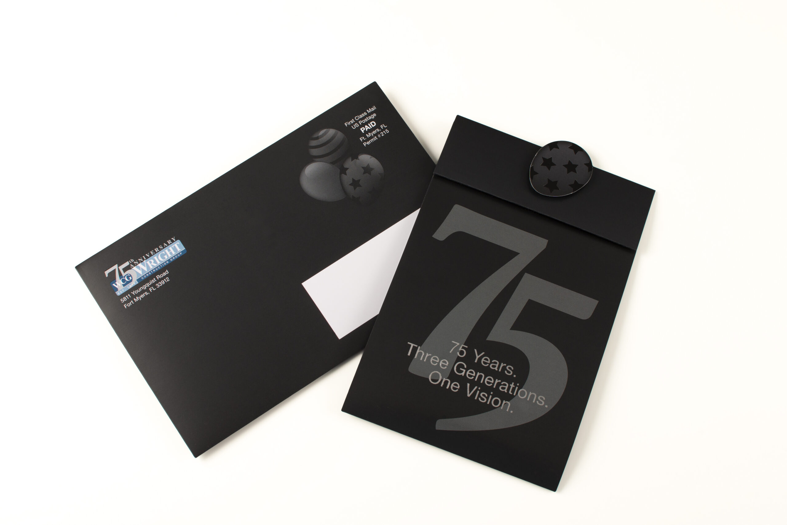 Wright Construction Group – 75th Anniversary Invitation