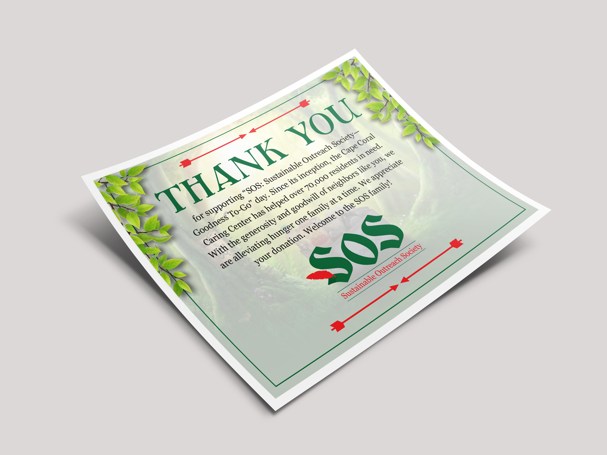 Cape Coral Caring Center – Donor Thank You