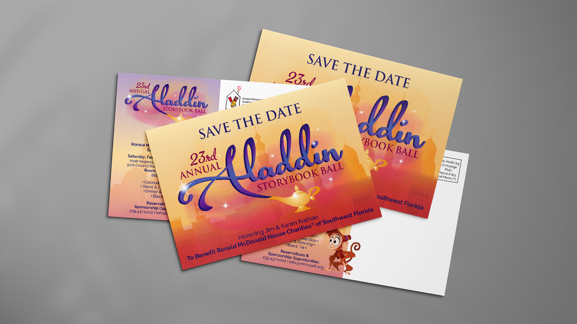 Ronald McDonald House -Aladdin – Event Direct Mail