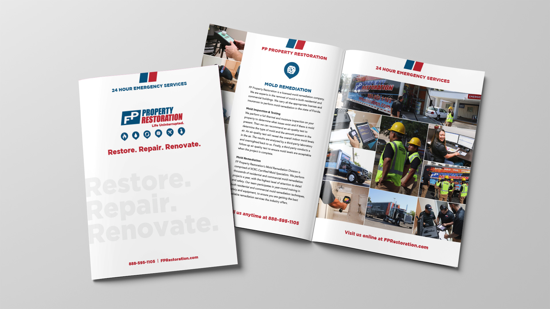 FP Property Restoration – Brochure Spread
