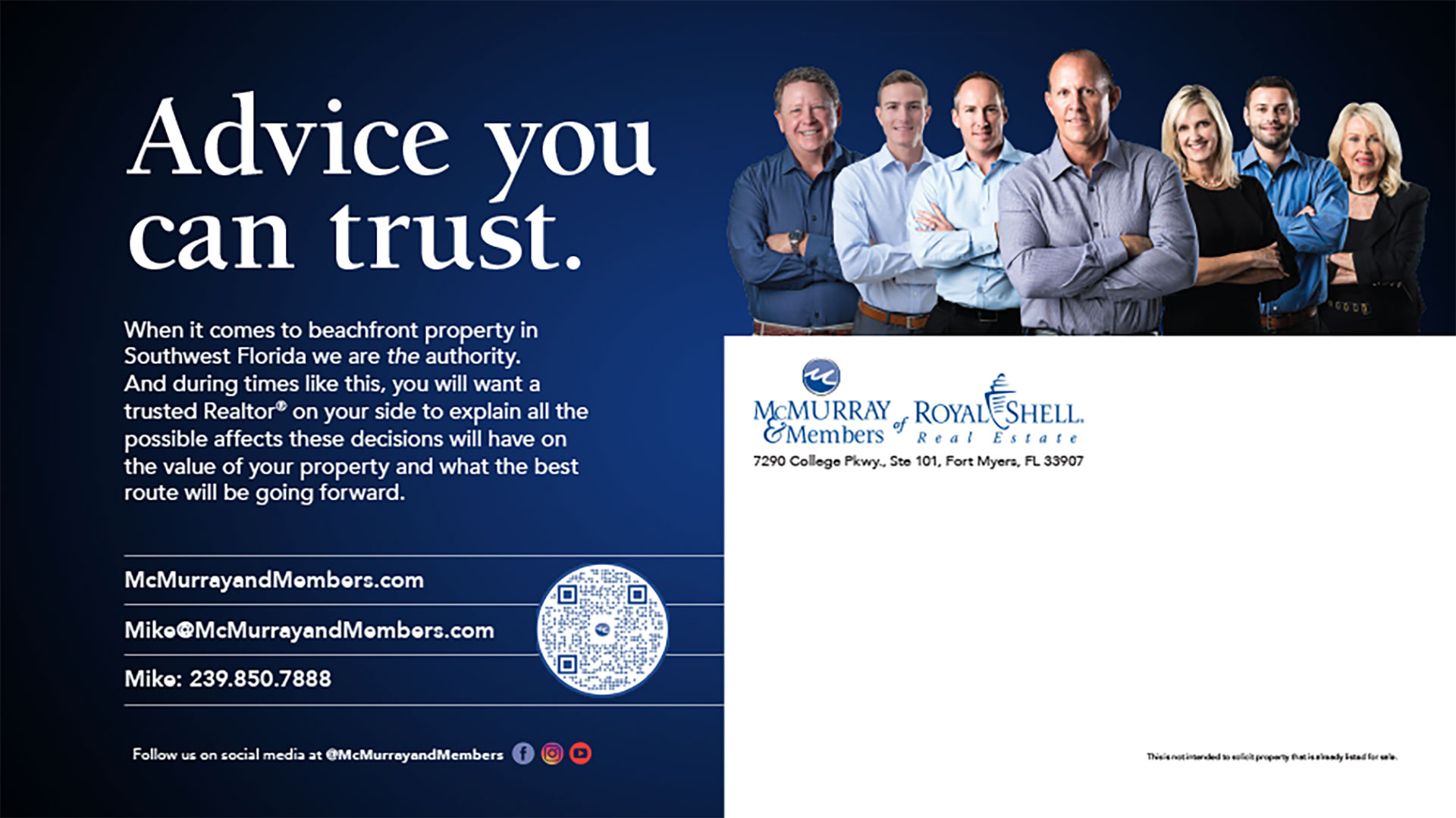 McMurray & Members – Direct Mail -Various Post Card