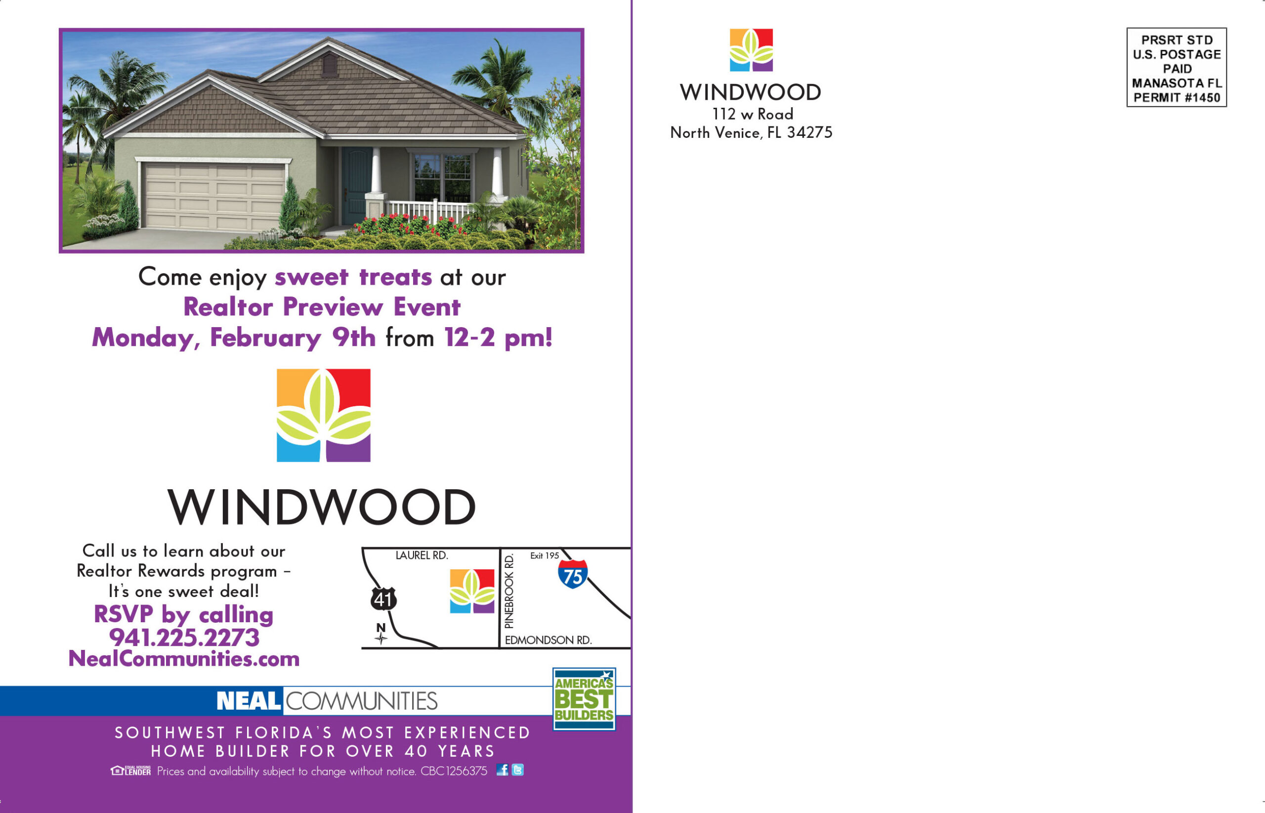 Neal Communities – Direct Mail- Windwood